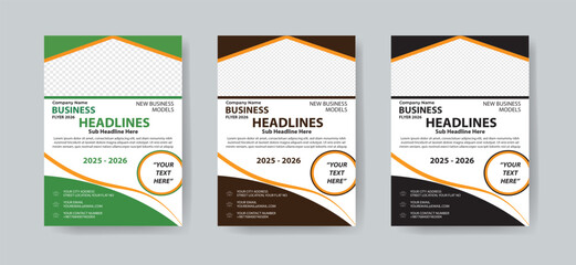 Flyer design. Corporate business report cover, brochure or flyer design. Leaflet presentation with abstract beige accent, polygonal shaped background. Modern poster magazine, layout, template. 