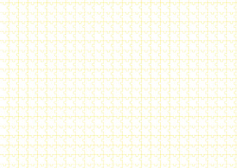 パズルのピースのテクスチャー　A4サイズ　黄色