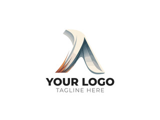 Sleek Letter A Logo Vector Design