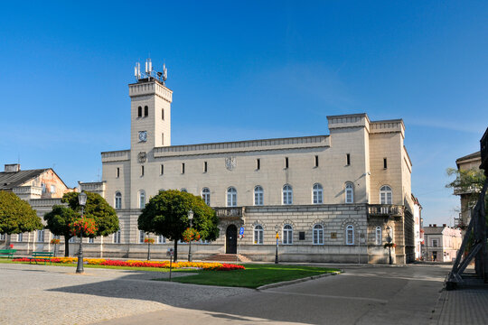 Town hall in Radom, city in Masovian Voivodeship, Poland.