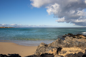 Fototapeta na wymiar Coast of the Atlantic ocean, Fuerteventura