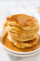 Eggnog pancakes