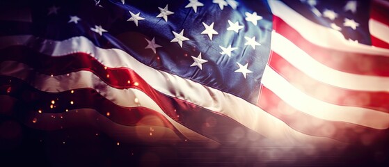 United States Flag , Happy martin Luther king day ,Memorial Day , digital ai art