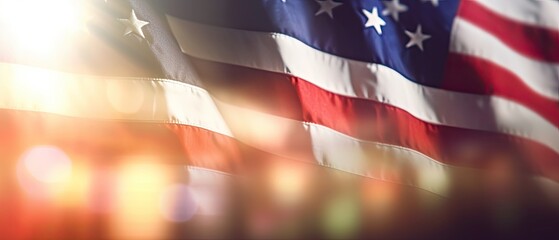 Obraz na płótnie Canvas United States Flag , Happy martin Luther king day ,Memorial Day , digital ai art