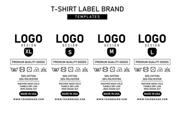 Clothing label tag graphic design
