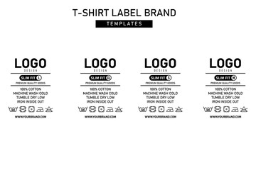 Clothing label tag graphic design