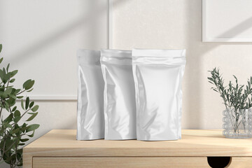 3D Render of Doypack / Pouch Packaging for Mockup