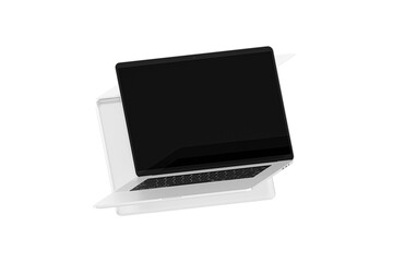 3D Render Minimalist Laptop for Mockup