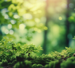 green forest background