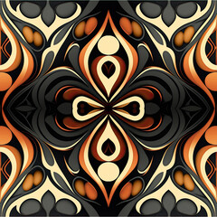 Futuristic pattern using geometric shapes and lines.