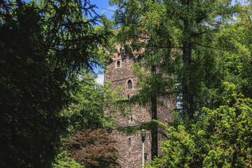Fototapeta na wymiar Piast tower in Castle of Cieszyn city, Poland