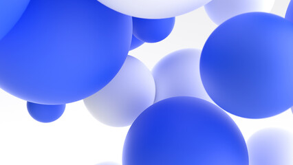 Abstract blue and purple sphere. 3d rrender illustration