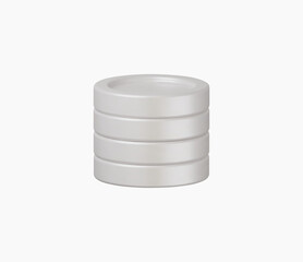 3d Realistic Pile coins vector illustration