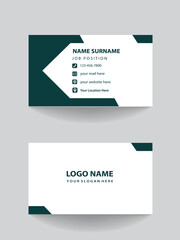 business card design template vector. creative modern business card design.