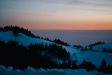 Tramonto in Montagna