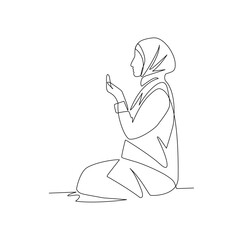 Prayer vector illustration
