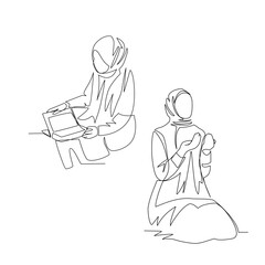 Prayer vector illustration