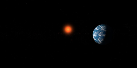 Obraz na płótnie Canvas Habitable hypothetical exoplanet Toi 700 D
