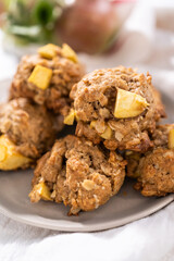 Apple oatmeal cookies