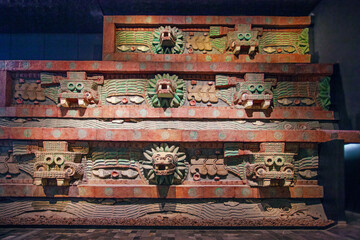Mexico City, Mexico - March 12, 2022. National Museum of Antropology, Museo Nacional de Antropologia