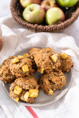 Apple oatmeal cookies