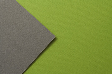 Fototapeta premium Rough kraft paper background, paper texture black green colors. Mockup with copy space for text
