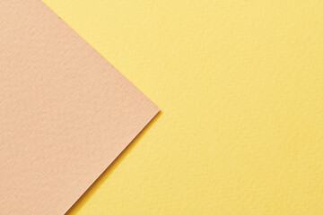 Rough kraft paper background, paper texture yellow beige colors. Mockup with copy space for text