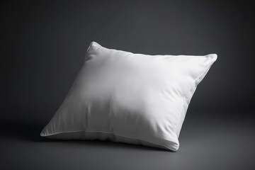 Fototapeta na wymiar Blank white pillow for mockup illustration with Generative AI