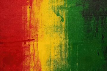 Black history month, canvas grunge texture, red yellow green paint color, celebration background