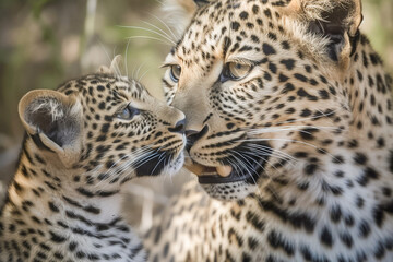 Fototapeta na wymiar Majestic Leopards: Beauty and Power in the Wild