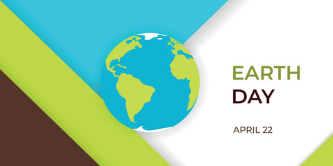 Earth Day Background. Triangles with shadow end colors that represent the natural. Illustration for wallpaper, banners, posters, cards.