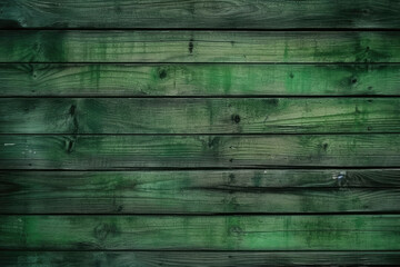 Vintage green wood background dark wooden grunge texture