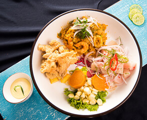 traditional peruvian food fresh fish ceviche