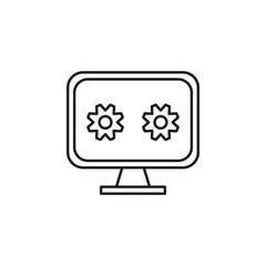 monitor vector for Icon Website, UI Essential, Symbol, Presentation