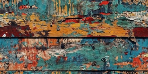 Obraz premium Seamless pattern of colorful paint, generative ai