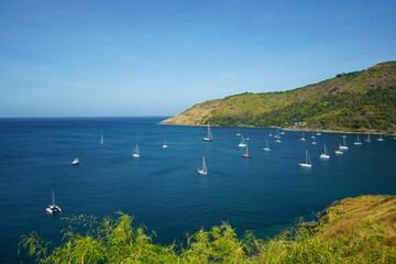 Beautiful sea view point of Laem phromthep in phuket,Thailand.