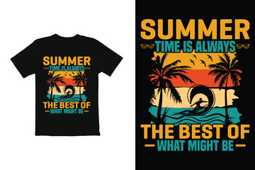 summer t shirt design vector, summer vibes
