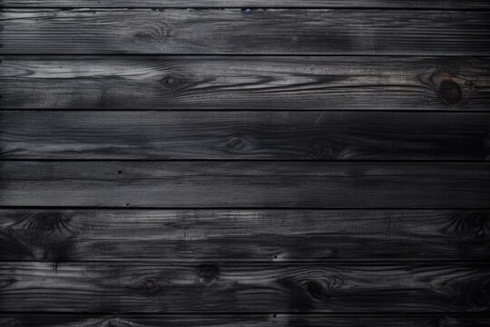 Wood board wooden texture background, grunge rough dark black wallpaper