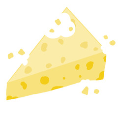 Cheese Cubes, Cartoon, Elements, png