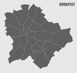 Budapest administrative map