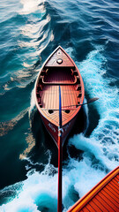 Photo Manipulation of boat in the sea_AI_img