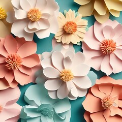 Elegant Pastel Flowers for Celebrating Love and Life's Special Moments. Generative AI.