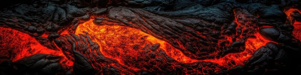 Beautiful Lava Texture Background. Generative AI