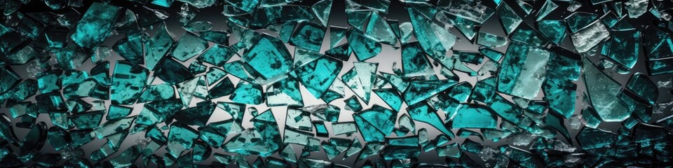 Beautiful Shattered Glass Texture Background. Generative AI