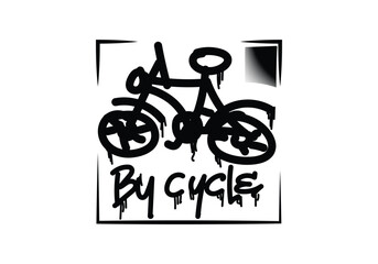 Fototapeta premium BYCYCLE image graffiti tag design