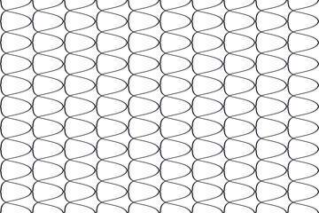 Seamless geometric ornament in black on a transparent background. Abstract pattern, background print