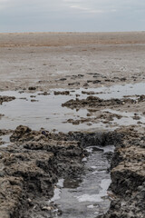 beach at low tide in St. Peter-Ording, North Friesland, Schleswig-Holstein, Germany, Europe