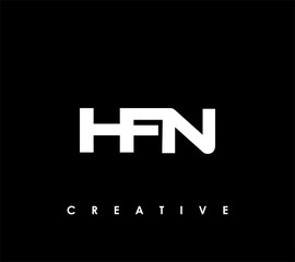 Obraz premium HFN Letter Initial Logo Design Template Vector Illustration