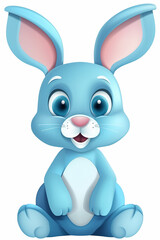 Fototapeta na wymiar cute little bunny with a smile