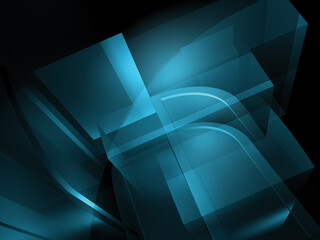 abstract blue background with glowing lines